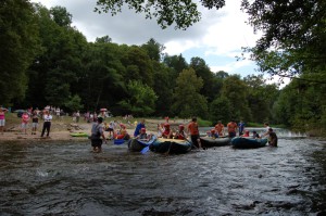 Cesta s Lotry na Úpě - Vyrážíme od Viktorčina splavu